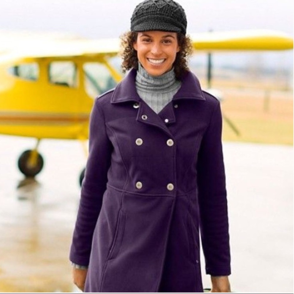 🍁 Athleta Switchback Fleece Coat